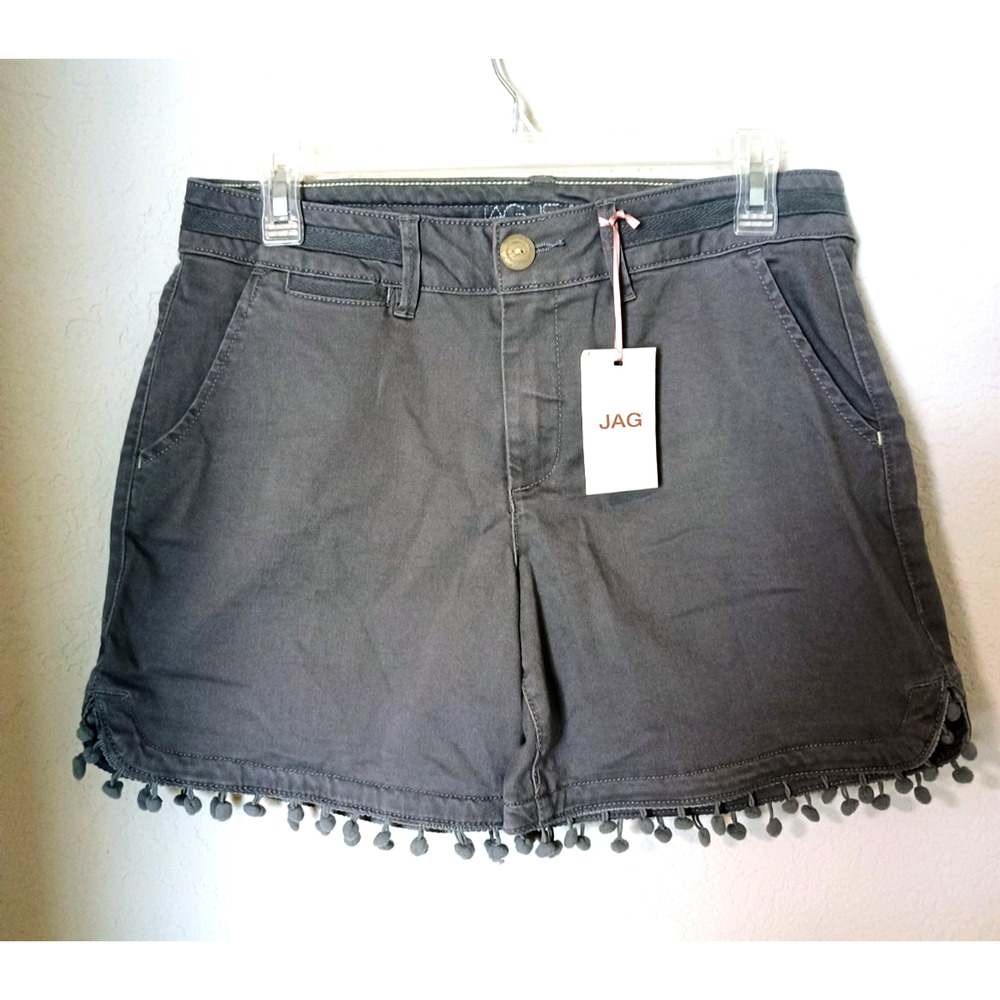 Jag Jeans Relaxed Fit Soft Denim Gray Shorts Sz 8 W30X L5 NWT